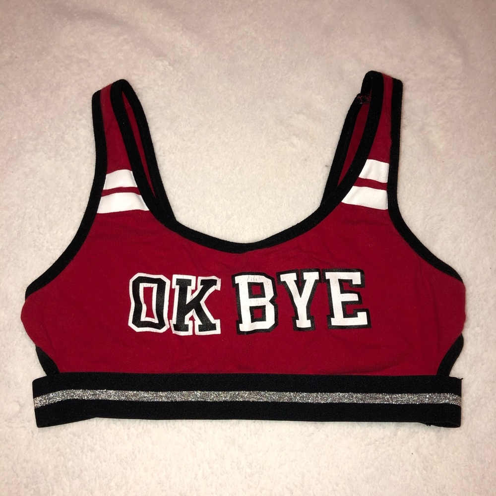 Red & Black Sports Bra